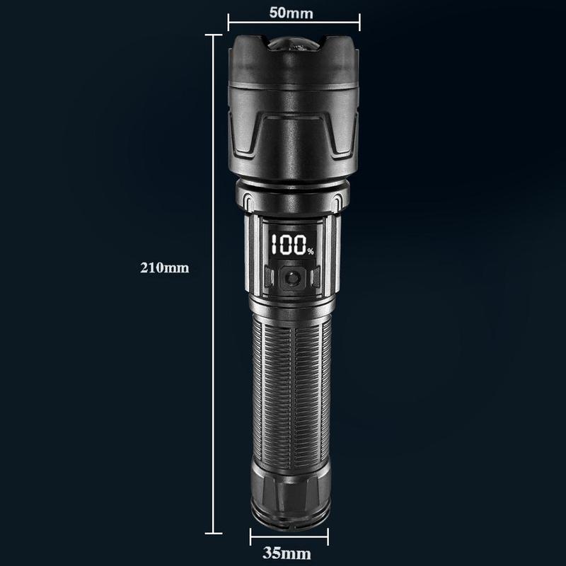 BRIGHT FLASHLIGHT | USB Rechargeable | Zoomable | Camping,Emergencies & More,Must-Have!