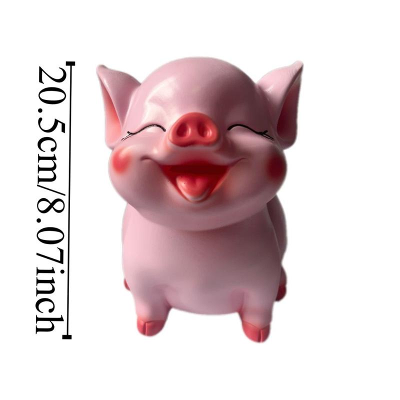 Creative Savings Tank Pig Piggy Bank Large Capacity Openable Zodiac Pig Ornaments Cartoon Decorative Animal Saving Box Decor Gift Vinyl