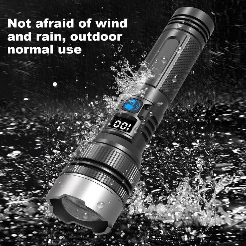 BRIGHT FLASHLIGHT | USB Rechargeable | Zoomable | Camping,Emergencies & More,Must-Have!