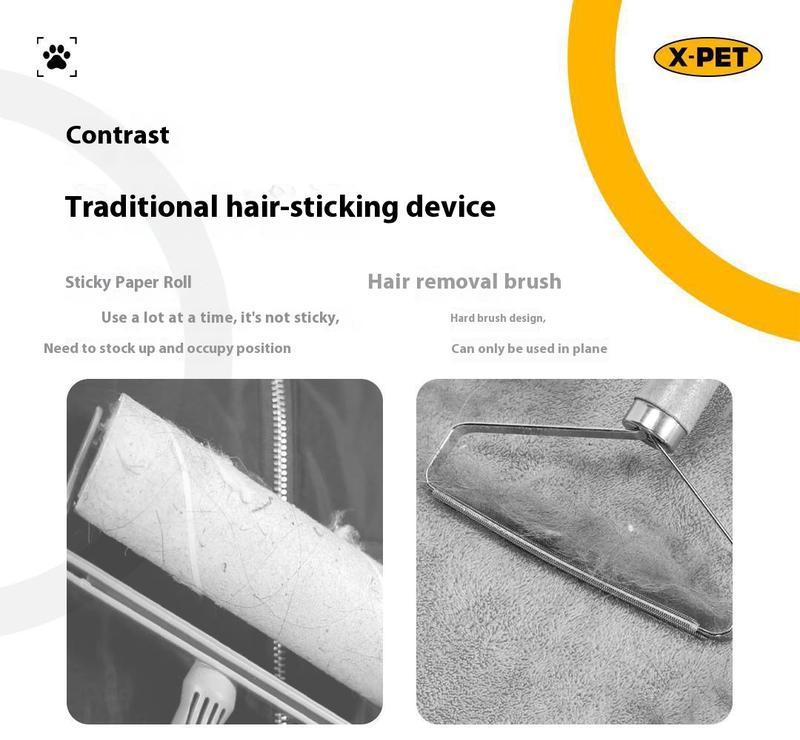 2-pack Pet hair remover Two-way brush sticky hair remover Cat hair dog hair glover, pet grooming home cleaning pet hair gloves, Deshedding Tool Cleaner