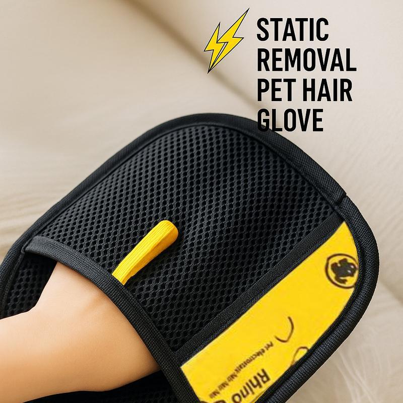 2-pack Pet hair remover Two-way brush sticky hair remover Cat hair dog hair glover, pet grooming home cleaning pet hair gloves, Deshedding Tool Cleaner