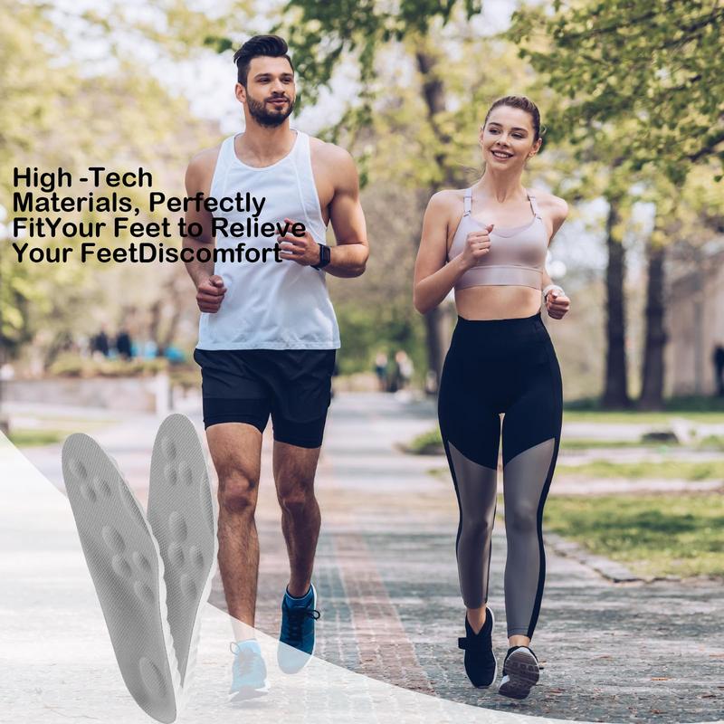 4D Insoles - 4D Cloud Technology Insole - Super Soft, Ultra Comfort Insoles, Plantar Fasciitis Insoles, 4D Sports Shoes Insoles, Acupoint Massage Insole for Foot & Joint Support