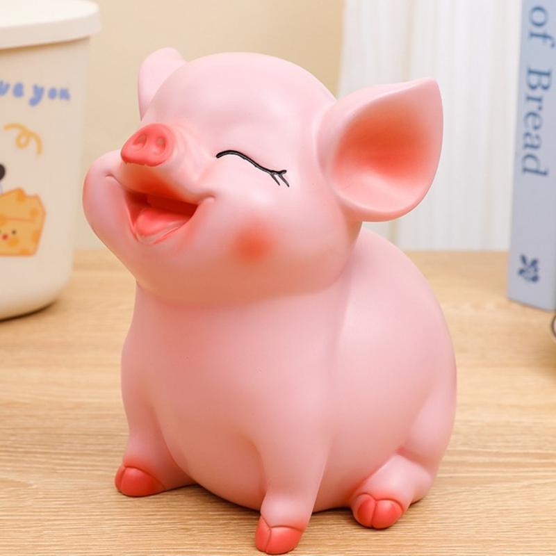 Creative Savings Tank Pig Piggy Bank Large Capacity Openable Zodiac Pig Ornaments Cartoon Decorative Animal Saving Box Decor Gift Vinyl
