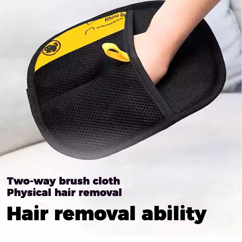 2-pack Pet hair remover Two-way brush sticky hair remover Cat hair dog hair glover, pet grooming home cleaning pet hair gloves, Deshedding Tool Cleaner