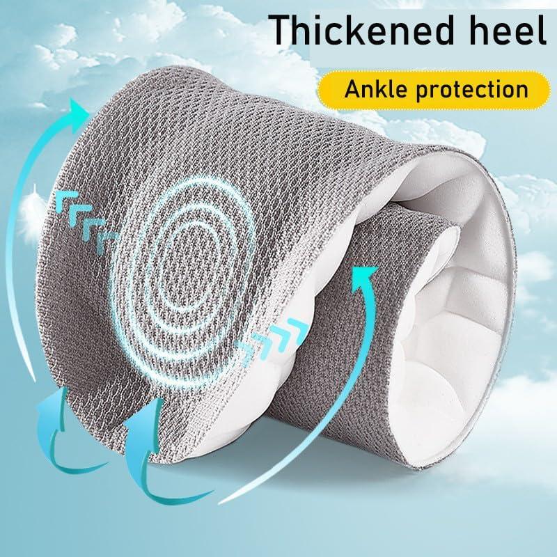 Cloud Insoles for Men and Women - 4D Technology Insole,Sports Shoes Insoles,Keeps feet balanced and upright,One size fits most, adjustable by cutting along the curling line.- U-Shaped Memory Foam Insoles (Men: US 7.5-10.5)
