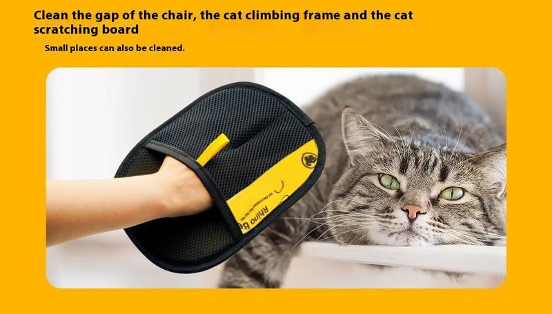 2-pack Pet hair remover Two-way brush sticky hair remover Cat hair dog hair glover, pet grooming home cleaning pet hair gloves, Deshedding Tool Cleaner