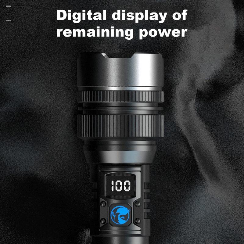 BRIGHT FLASHLIGHT | USB Rechargeable | Zoomable | Camping,Emergencies & More,Must-Have!