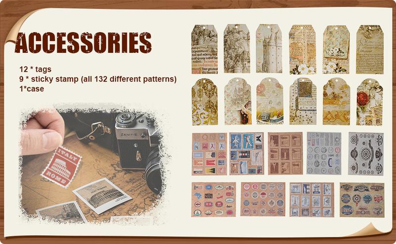 Our Adventure Book Scrapbook Photo Album Retro Style Embossed Letter Cover Travel Diary Journal Scrap Book Kit Mother's Day Gifts Valentine's Day